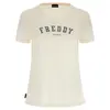 Freddy Jersey crew neck t-shirt with a collegiate glitter print, Μέγεθος: S