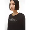 Freddy Long-sleeve t-shirt with floral print panels on the shoulders, Size: S, 6 image