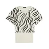 Freddy tank top + cropped t-shirt set with a zebra print, Μέγεθος: M