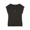 Freddy modal jersey t-shirt with satin inserts, Size: S