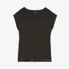 Freddy modal jersey t-shirt with satin inserts, Size: S, 2 image