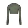 Freddy Cropped long-sleeve garment-dyed shirt in jersey, Μέγεθος: S, 2 image