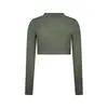 Freddy Cropped long-sleeve garment-dyed shirt in jersey, Μέγεθος: S, 4 image