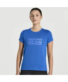 Saucony Stopwatch Graphic Γυναικείο Κοντομάνικο, Μέγεθος: XS