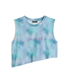 Freddy Cropped tie-dye Γυναικείο Αμάνικο, Μέγεθος: XS