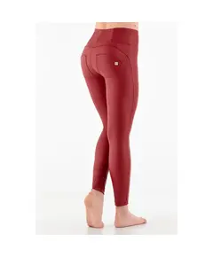 Freddy Γυναικείο Παντελόνι WR.UP® skinny push up faux leather trousers with high waist and zip, Μέγεθος: XS