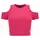 Freddy Form-fitting ribbed fabric crop top with cut-out shoulders, Μέγεθος: M, 3 image