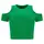 Freddy Form-fitting ribbed fabric crop top with cut-out shoulders, Μέγεθος: M
