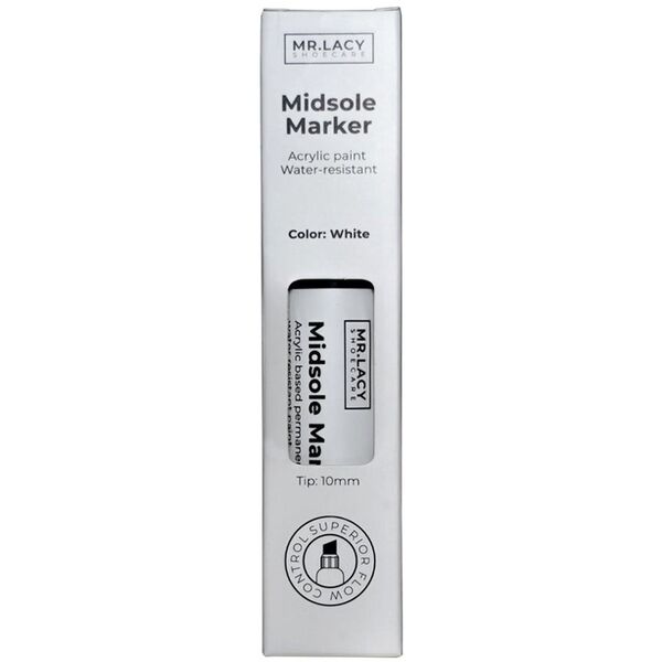 Mr Lacy Mid-Sole Paint Marker Pen White, Μέγεθος: 1, 2 image