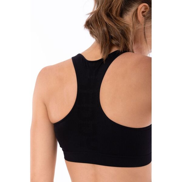 Medium support sports bra with a woven logo Γυναικείο Μπουστάκι, Μέγεθος: XS, 4 image