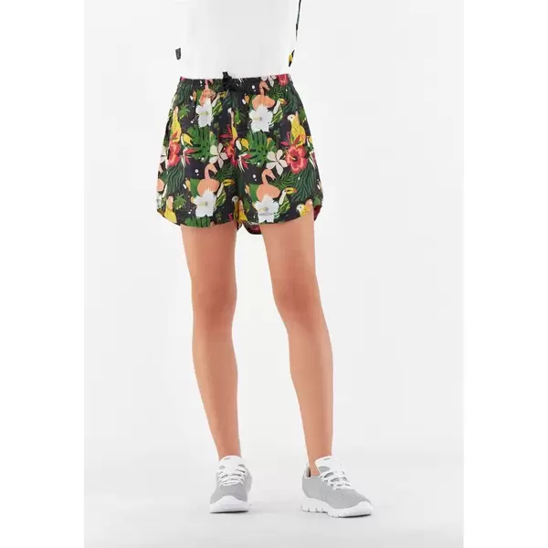 Freddy Shuttle-woven vegetable fibre shorts with all-over floral print Γυναικείο Σορτς, Μέγεθος: L, 4 image