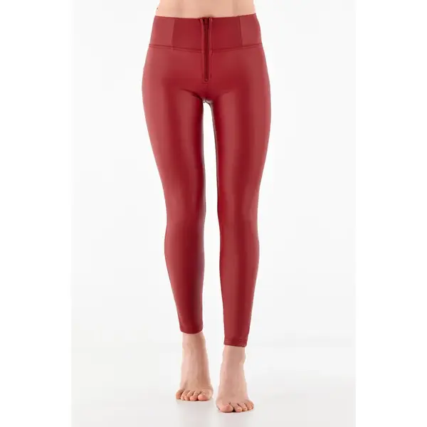 Freddy Γυναικείο Παντελόνι WR.UP® skinny push up faux leather trousers with high waist and zip, Μέγεθος: XS, 3 image