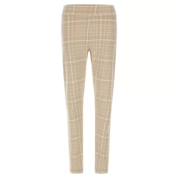Freddy Fitted trousers in Milano-rib fabric with a tartan print, Μέγεθος: XS