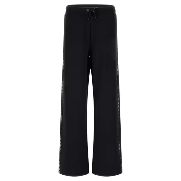 Freddy Palazzo trousers in brushed fleece with logo tape, Μέγεθος: XS
