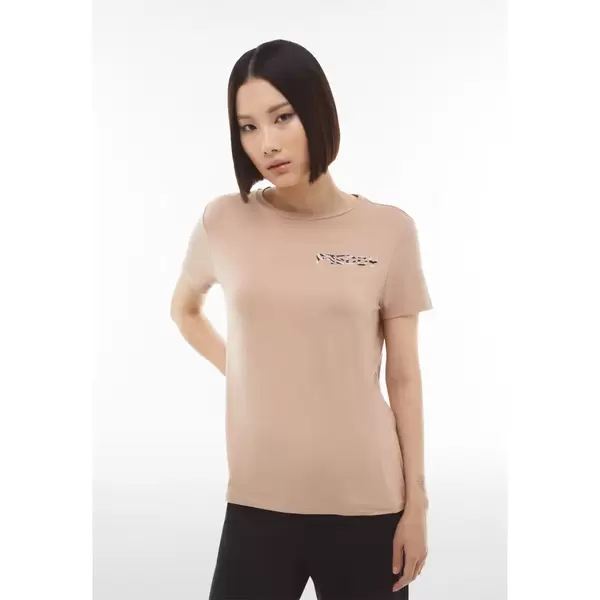 Freddy Viscose jersey t-shirt with tiger print logo, Μέγεθος: M, 4 image