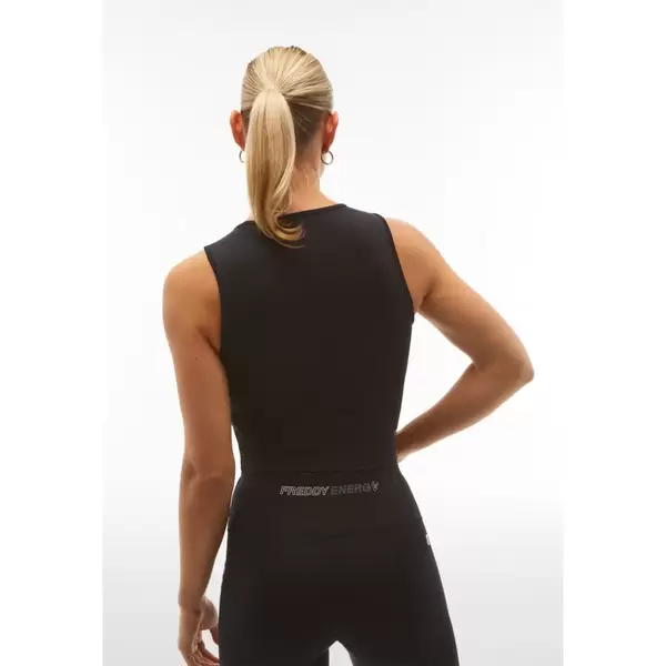 Freddy Cropped top with contrast prints on the sides, Μέγεθος: M, 5 image