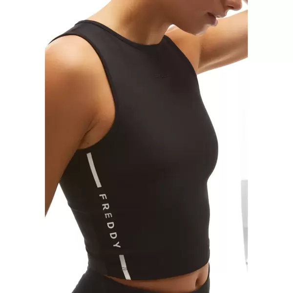 Freddy Cropped top with contrast prints on the sides, Μέγεθος: M, 6 image