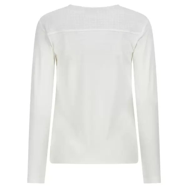 Freddy Long-sleeve t-shirt with copper-hued prints and a houndstooth yoke, Size: M, 2 image