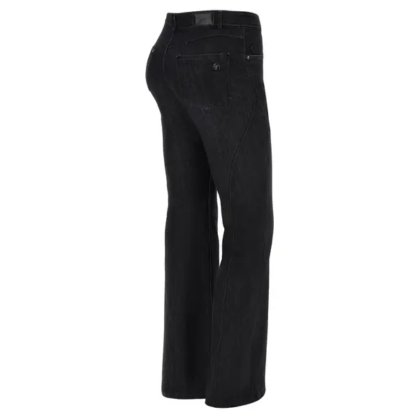 Freddy Super flare jeans with a regular waist and decorative stitching, Μέγεθος: S, 3 image