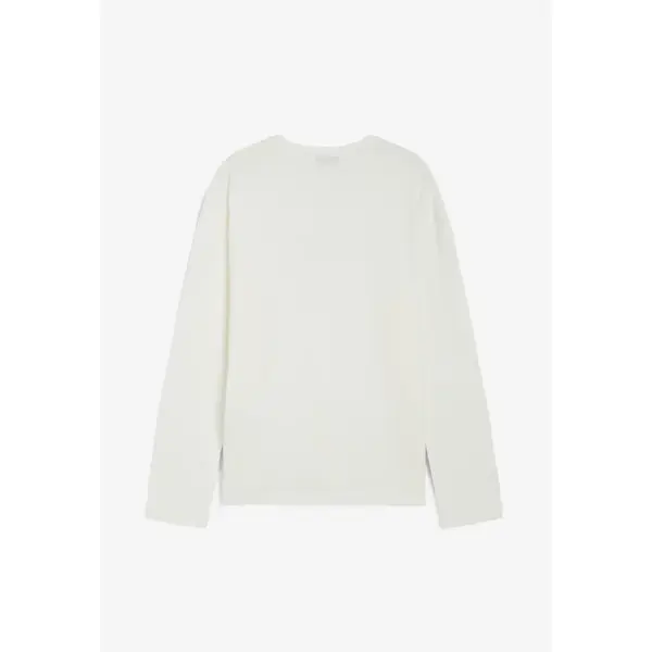 Freddy Long-sleeve comfort-fit t-shirt with a light gold print, Μέγεθος: M, 2 image