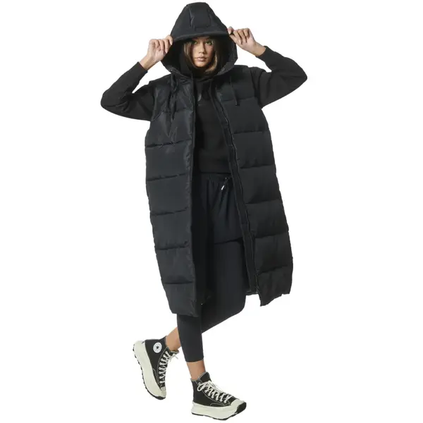 Body Action Knee-Length Hooded Puffer Γυναικείο Μπουφάν, Μέγεθος: XS