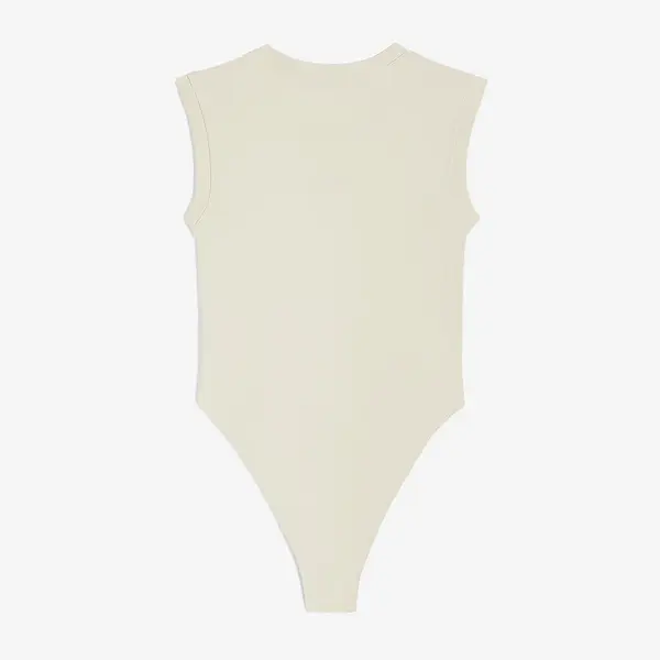 Freddy Sleeveless bodysuit in stretch jersey with an embroidered logo, Μέγεθος: M, 2 image