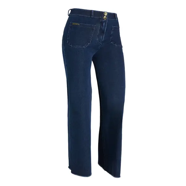 Freddy Wide-leg WR.UP® shaping jeans with a frayed hem, Μέγεθος: S, 2 image