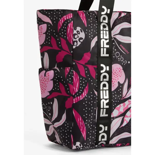 Freddy Tropical print shopper with double silver-tone logo handles, Μέγεθος: 1, 2 image