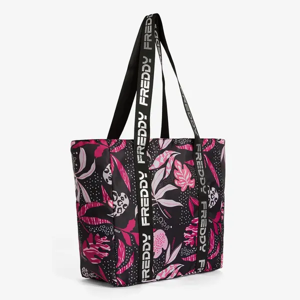 Freddy Tropical print shopper with double silver-tone logo handles, Μέγεθος: 1, 3 image