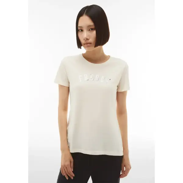 Freddy Jersey crew neck t-shirt with a collegiate glitter print, Μέγεθος: S, 4 image