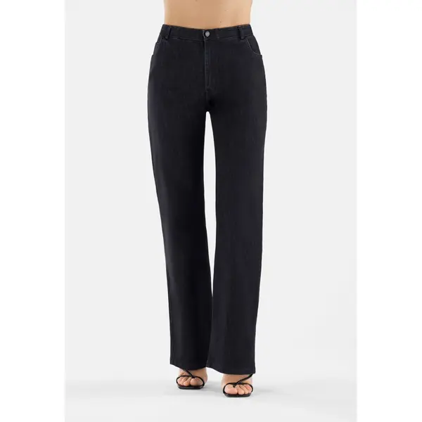 Freddy Regular waist wide-leg jeans with central seams, Μέγεθος: S, 3 image