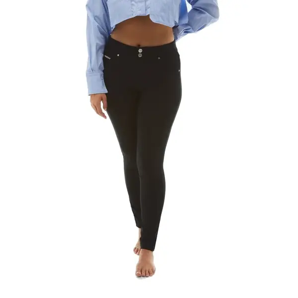 Freddy Medium waist N.O.W.® skinny trousers in eco-friendly jersey, Μέγεθος: M