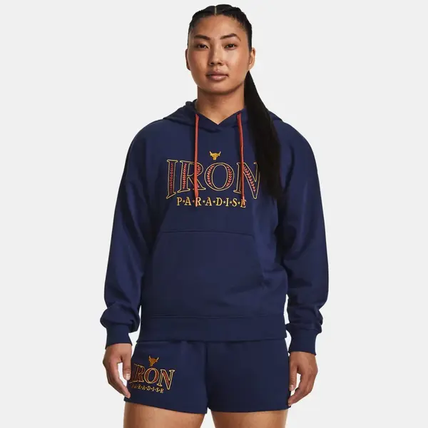 Under Armour Project Rock Everyday Terry Γυναικείο Φούτερ, Μέγεθος: XS