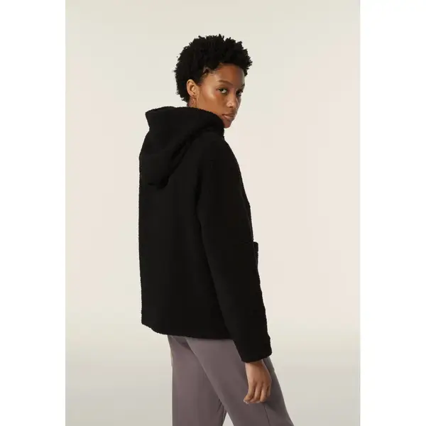 Freddy Sherpa fleece hooded jacket with a button closure, Μέγεθος: S, 5 image