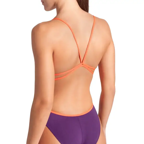 Arena W Swimsuit Lace Back Solid Women's Training Swimsuit, Size: 30, 4 image