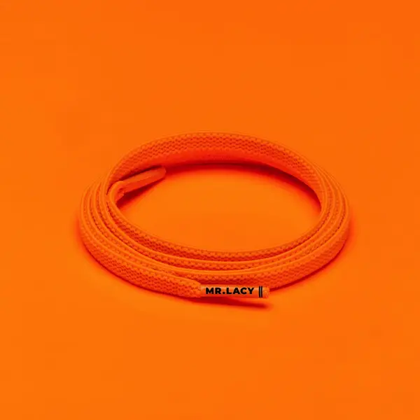 Mr Lacy Flexies 110cm Bright Orange Unisex Κορδόνι, Μέγεθος: 1, 4 image