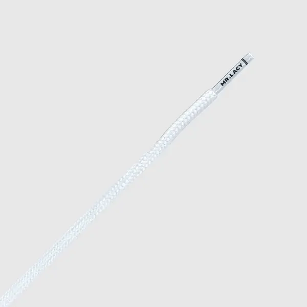 Mr Lacy Runnies Lf Round 90cm White Unisex Cord, Size: 1