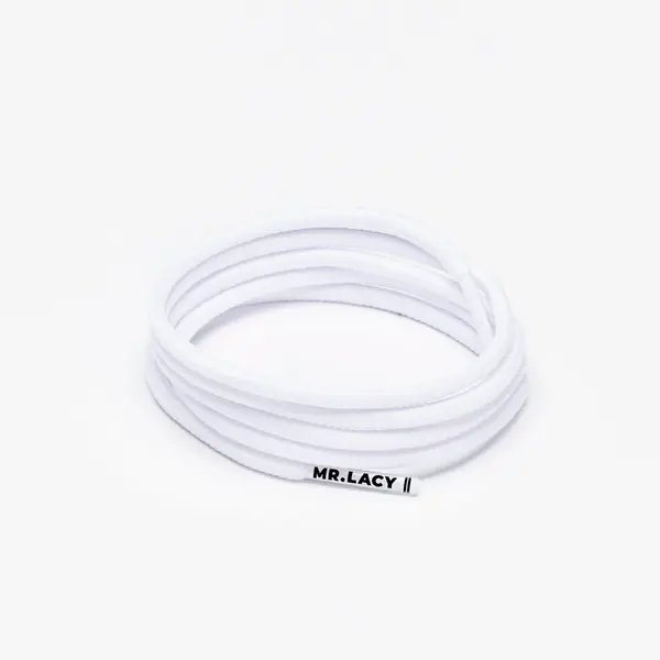 Mr Lacy Runnies Lf Round 90cm White Unisex Cord, Size: 1, 4 image