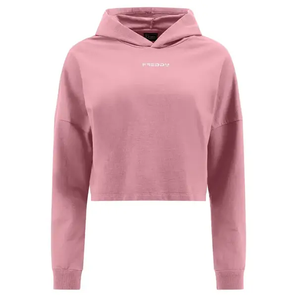 Freddy Cropped garment-dyed hoodie in French terry Γυναικείο Φούτερ, Μέγεθος: S, 3 image