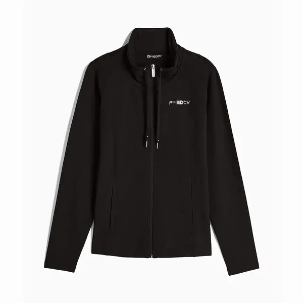 Freddy zip-front sweatshirt with a drawstring funnel collar, Size: L, 3 image