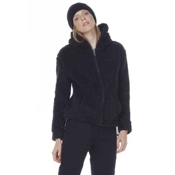 Body Action W Fluffy Fleece Hoodie Jacket Γυναικείο Μπουφάν, Μέγεθος: XS