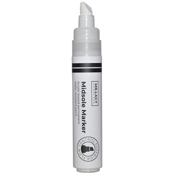 Mr Lacy Mid-Sole Paint Marker Pen White, Μέγεθος: 1