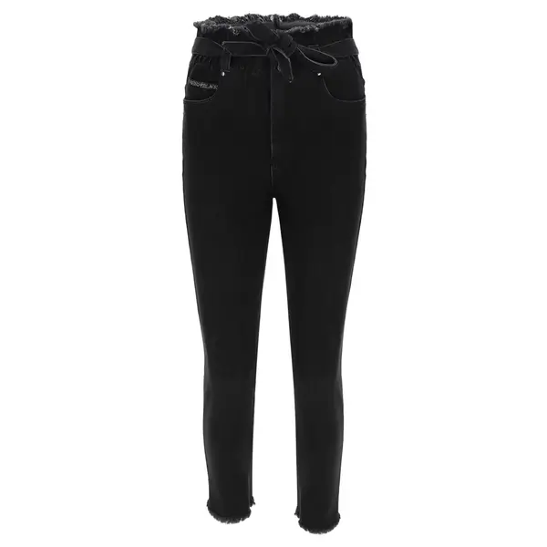 Freddy FREDDY BLACK 7/8 skinny jeans with high waist and denim belt, Μέγεθος: XS