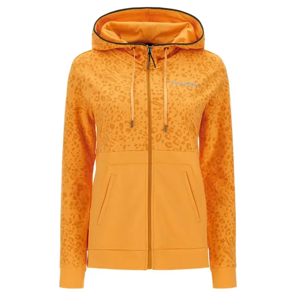 Freddy Animal print and plain colour zip-front hoodie, Size: S