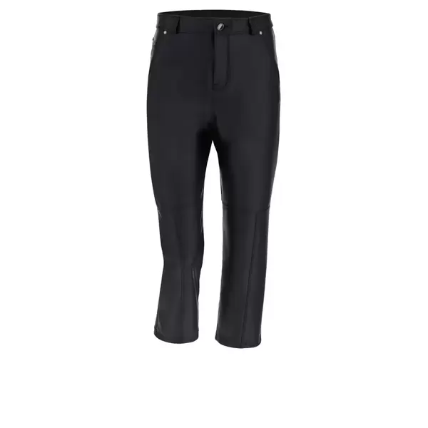 Freddy Γυναικείο Wide-leg FREDDY BLACK Capri trousers in faux leather, Μέγεθος: L