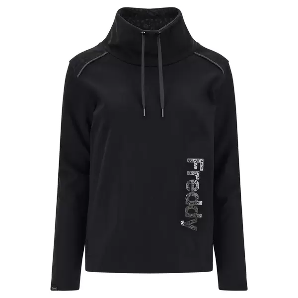 Freddy Sweatshirt with a high roomy neck, animal motif accents and gun metal prints, Μέγεθος: S