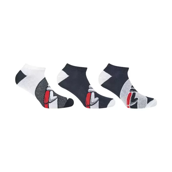 Fila Invisible Socks 3 Pairs Unisex Κάλτσες, Μέγεθος: 39-42